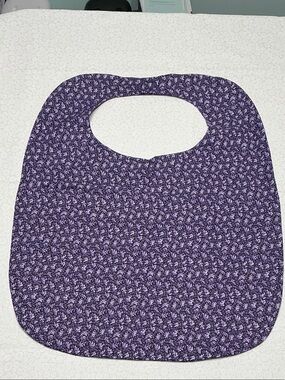 Purple Floral  Adult Clothing Protector